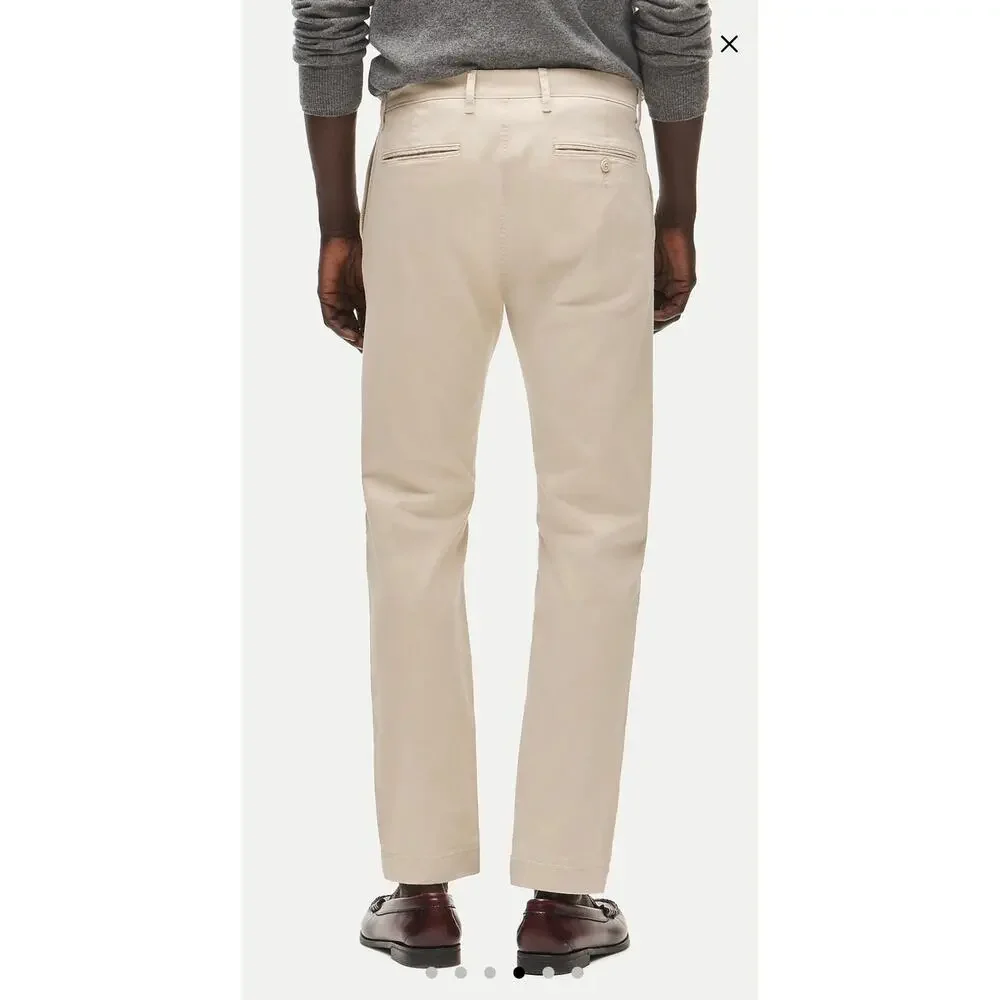 NWOT J. Crew 484 Slim-Fit Stretch Chino Pant Beige 34/32